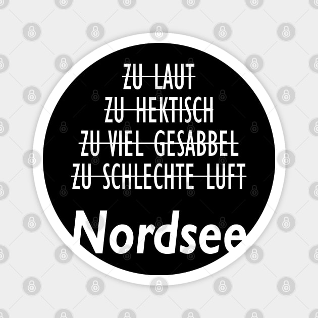 Nodsee Fan North Sea Air Babble Coast North German Magnet by WoollyWonder